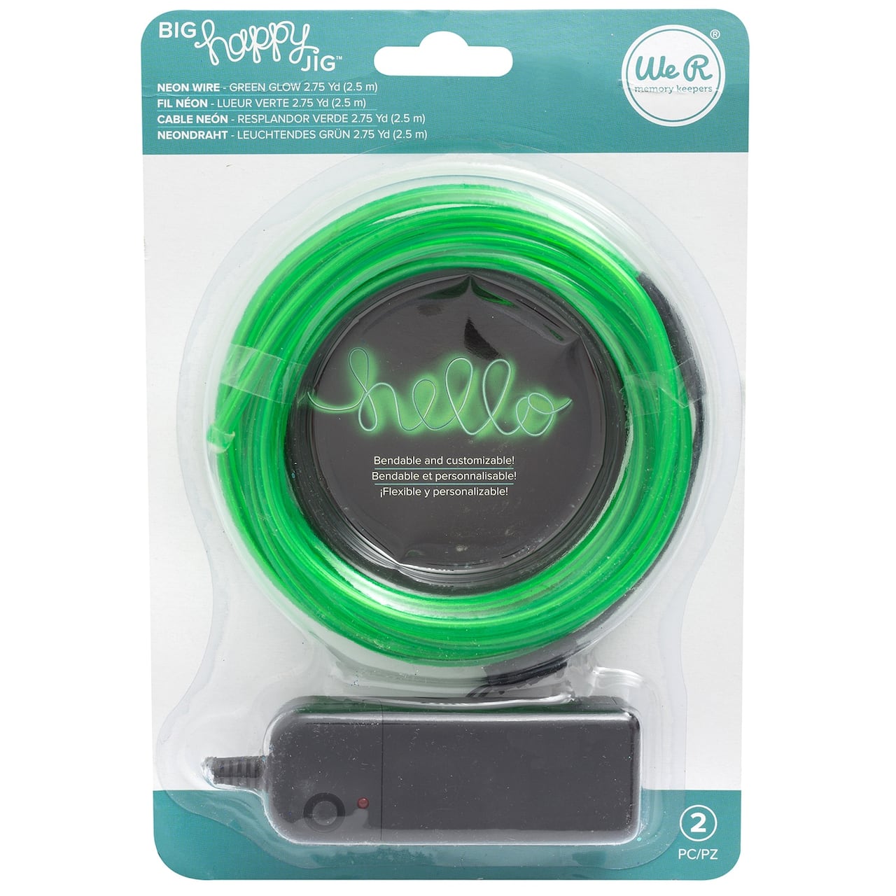 We R Memory Keepers® Big Happy Jig™ 2.75yd. Neon Wire with Adaptor Set